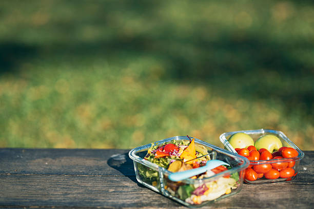 istock Outdoor Glass-Container Healthy Meal 2222930041