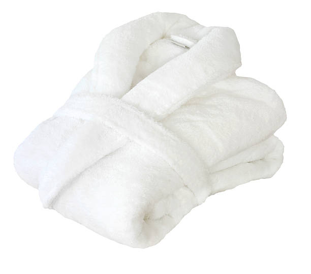 bathrobe - badjas stockfoto's en -beelden