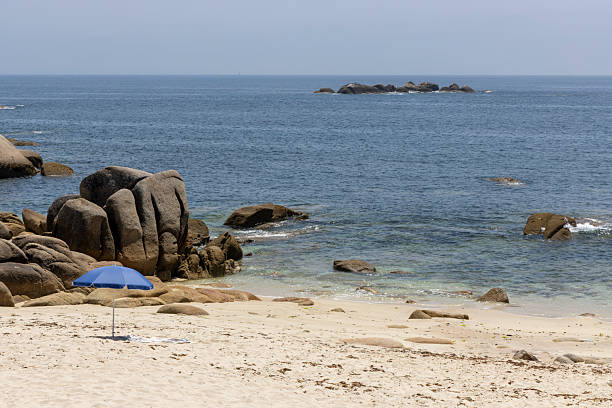 Playa de los Locos beach in Suances of Cantabria in north Spain