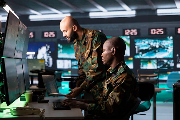 istock Military agents employing modern warfare intelligence to help defeat enemies 2222937223