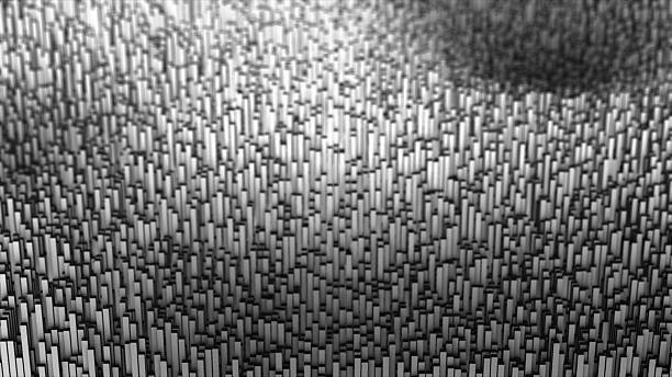 White color 3d rectangles forming wave pattern futuristic geometrical background