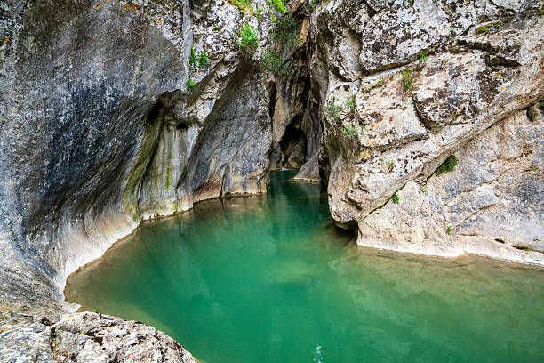 istock Turquoise slot pool in Saint Luke Gorge 2222941913