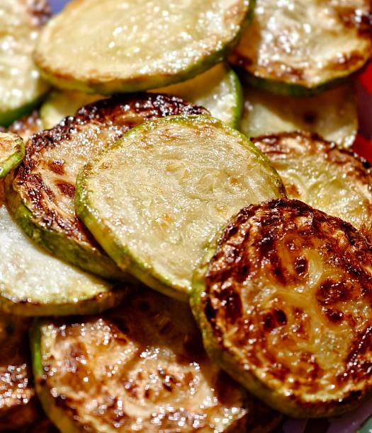 istock Pan-fried or grilled zucchini slices 2222947891
