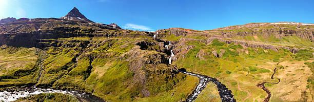 istock Panorama of Klifbrekku Waterfall 2222953802