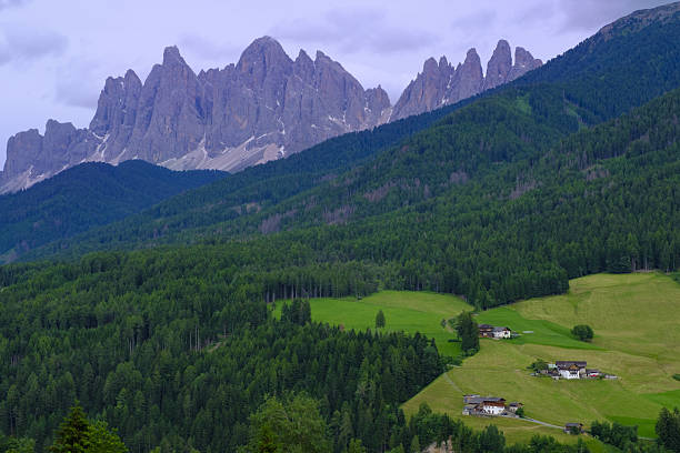 Funes Valley in the Dolomites, Italy.