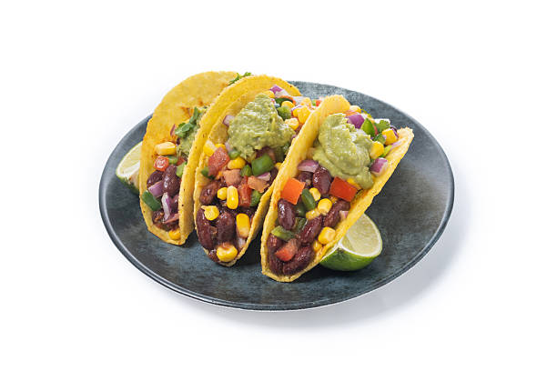 Vegetarian Taco and ingredients