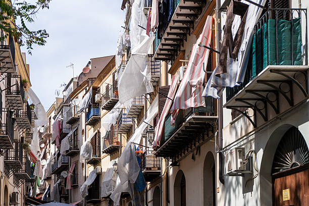 istock SICILIAN FACADES AND CURTAINS IN PALERMO 2222960706