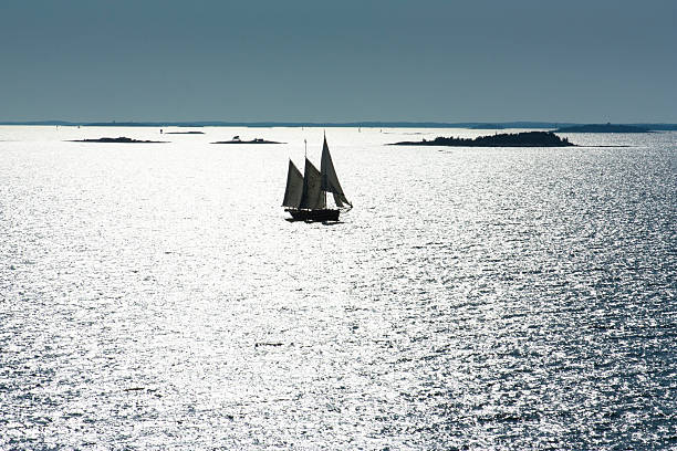 Islands in the Baltic Sea near Helsinki in Finland