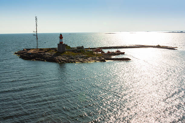 Islands in the Baltic Sea near Helsinki in Finland