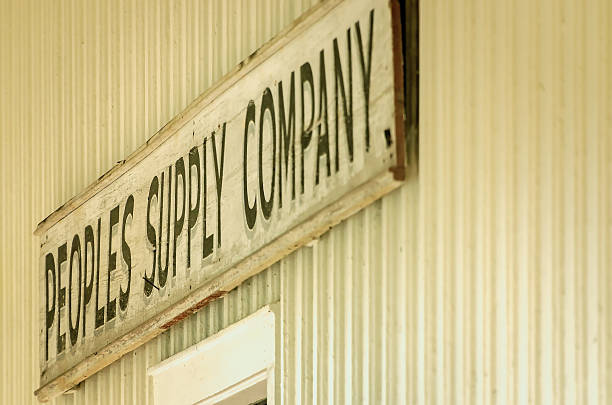 Silverhill, Alabama, USA - April 30, 2023: Peoples Supply Company is pictured in Silverhill, Alabama. The historic general store, built in 1902, has served as United Bank since 2001.