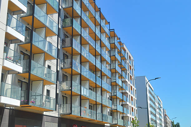 istock Modern Urban Living: Contemporary Apartment Building Facade 2222967149