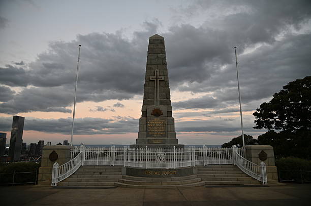 Perth, Australia – June 4, 2025: The King’s Park of Perth CBD, Western Australia; a beautiful park above a hill that overlooks all the buildings of Perth CBD, famous among locals for weekends