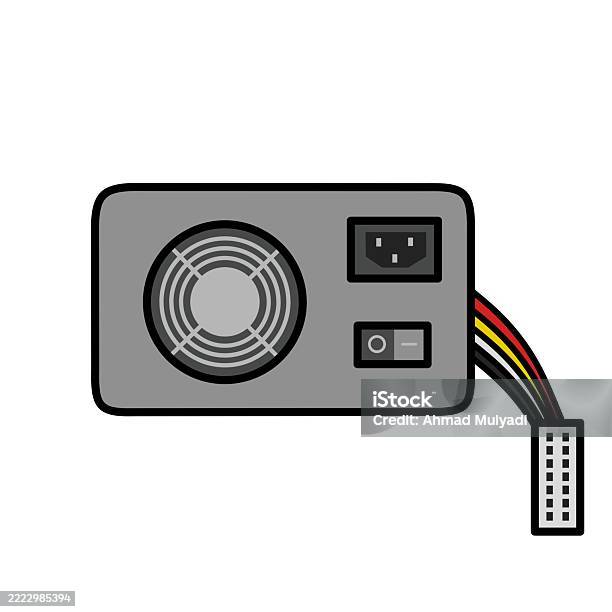 Computer Power Supply Unit Component Stock Illustration - Download ...