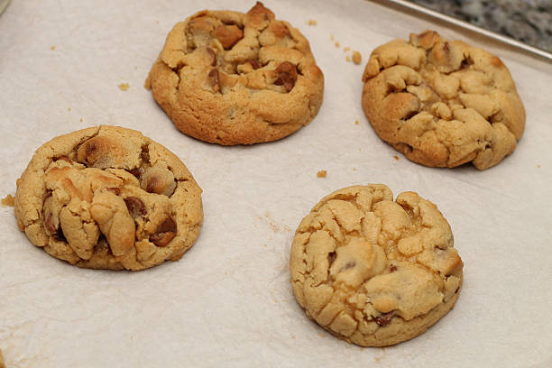 istock Freshly baked chocolate chip cookies 2222989456