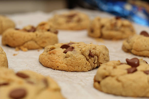 istock Freshly baked chocolate chip cookies 2222989572