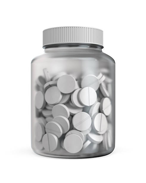 istock Glasses medicine bottle on white background. Isolated 3D illustration 2222994429