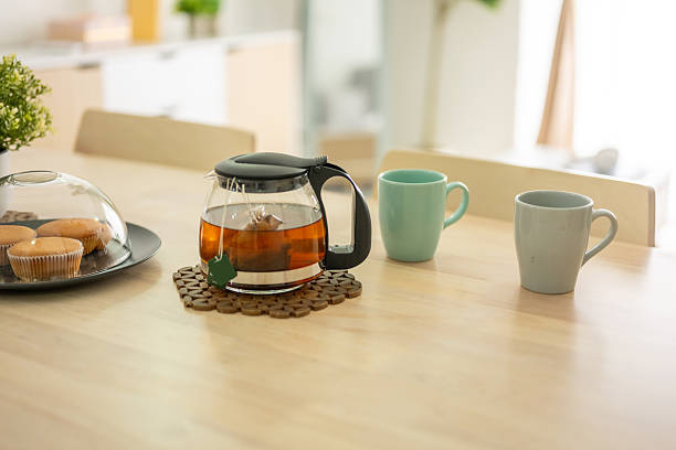 Glass Teapot and Sweet Bites