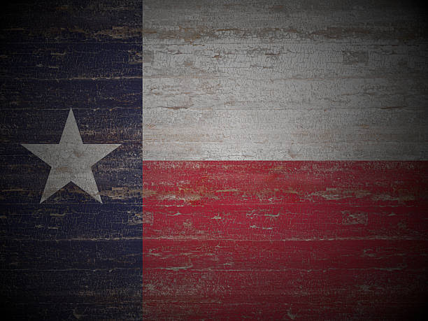 istock Old wooden Texas state flag 2223002643