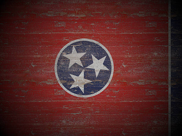 istock Old wooden Tennessee state flag 2223002954