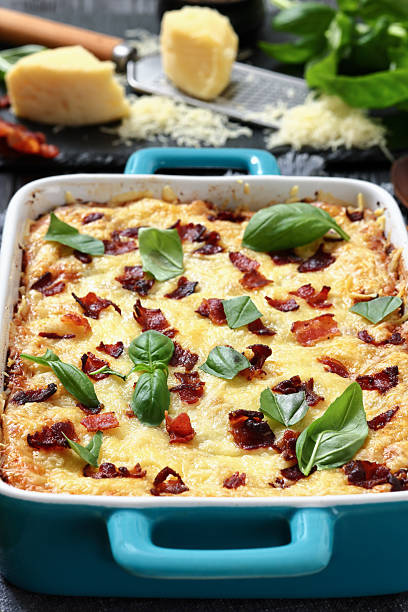 istock twice baked potato casserole in a baking dish 2223006619