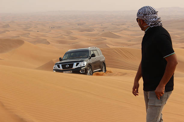 In the United Arab Emirate of Abu Dhabi on a safari through the desert. You will really get the feeling of driving in the middle of nowhere.http://lingbeek.com/lb/UAE.jpg