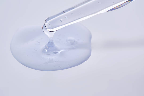 istock Pipette with delicate blue serum close-up. 2223014486