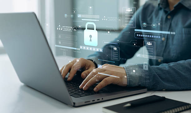 istock Confidentiality documents and employee compliance rules.Documents law regulation and compliance rules.Documents confidentiality,cyber security protection concept.Software for security personal data 2223015560