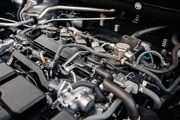 istock Close-up of new car engine. 2223016432