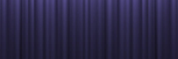 istock Black curtain background. Folds of fabric vector illustration. 2223017275