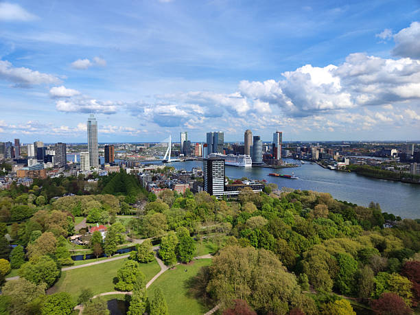 istock panorama of Rotterdam in the spring, from above 2223021461