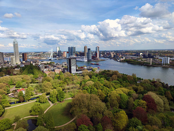 istock panorama of Rotterdam in the spring, from above 2223021518