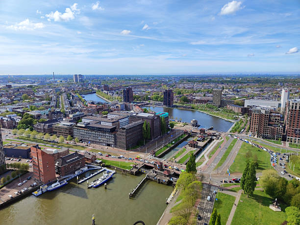 istock panorama of Rotterdam in the spring, from above 2223021576