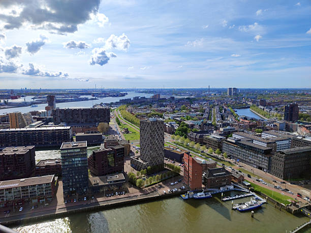 istock panorama of Rotterdam in the spring, from above 2223021584