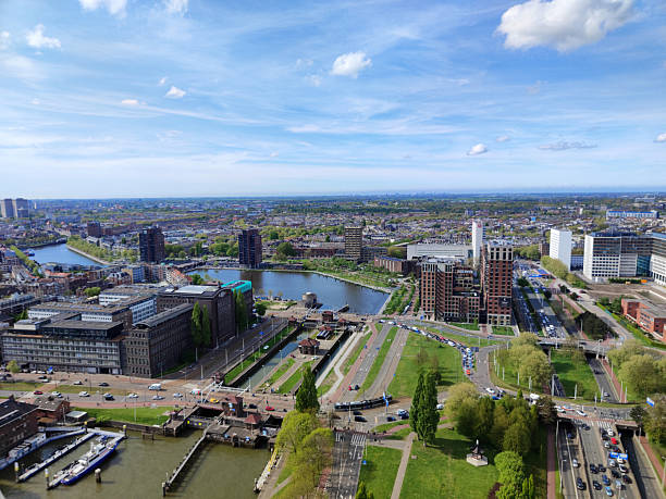 istock panorama of Rotterdam in the spring, from above 2223021595