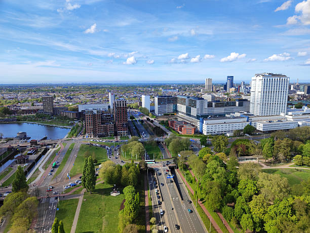 istock panorama of Rotterdam in the spring, from above 2223021639