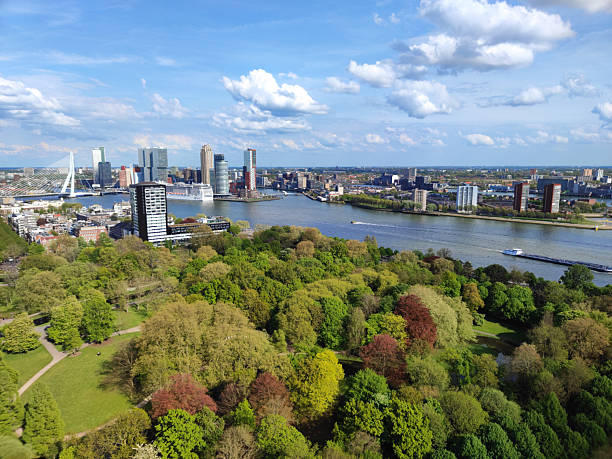 istock panorama of Rotterdam in the spring, from above 2223021667