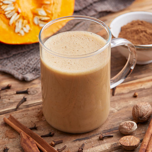 istock Pumpkin spice latte – vegan autumn drink 2223026379