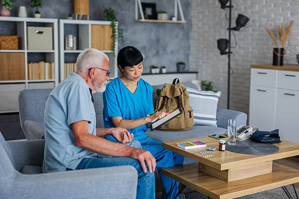 istock Healthcare Worker Communicating with Senior Patient During Home Check-Up 2223027575