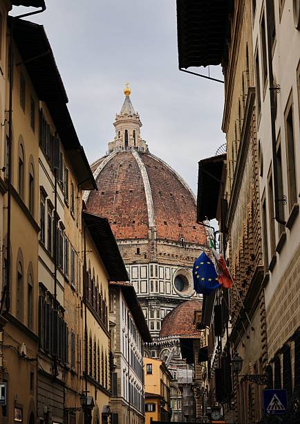 istock Florence's Duomo framed by historic buildings. 2223037075