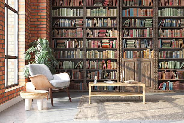 istock Cozy Reading Corner With Bookshelves and Natural Light 2223040492