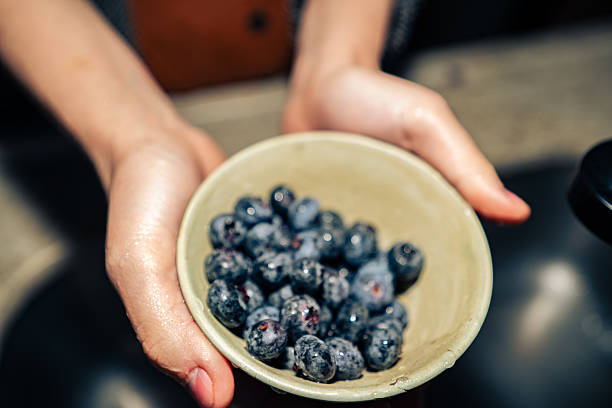 istock Woman Enjoying Blueberry Snacking Moments 2223046160