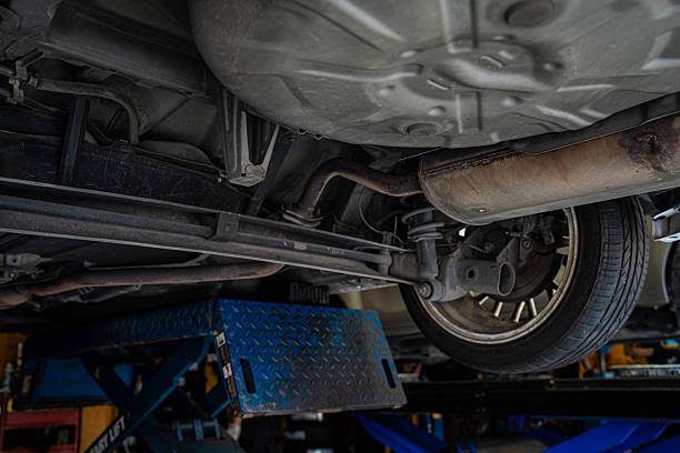 istock Mechanical man working on car changing tire in vehicle garage 2223047950