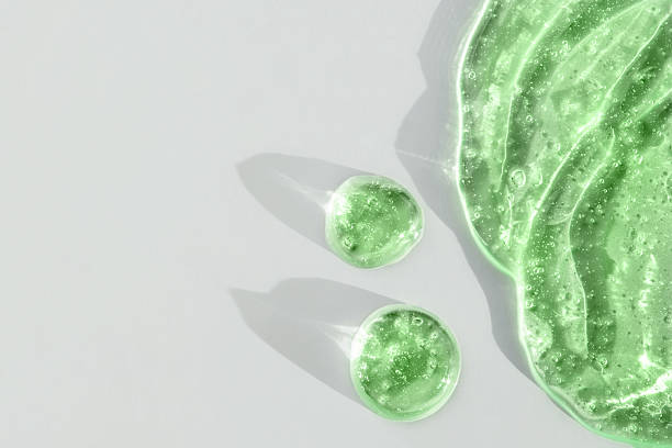 istock Cosmetic smear gel texture on a white background 2223052840