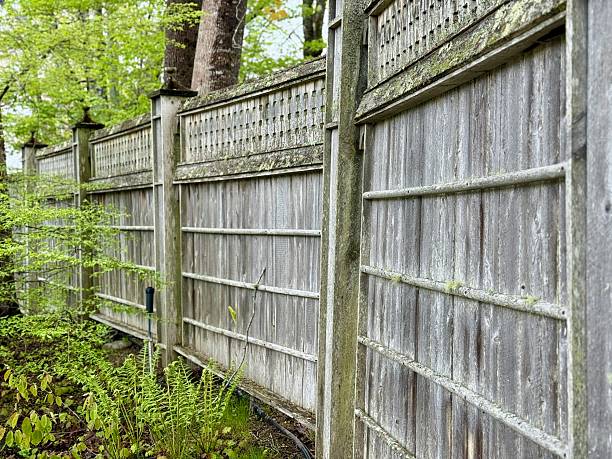 istock Wooden Privacy Fence 2223053375