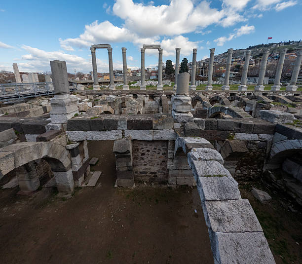 Timeless Beauty of Ancient Columns in Izmir Agora
