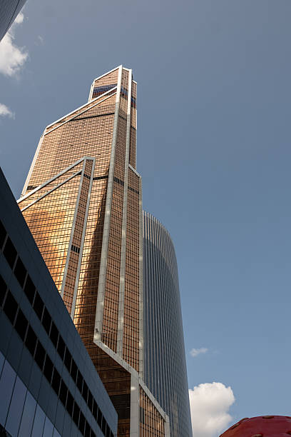 istock Modern Architecture in Moscow Showcasing the Towering Skyscraper Against a Clear Sky 2223053926