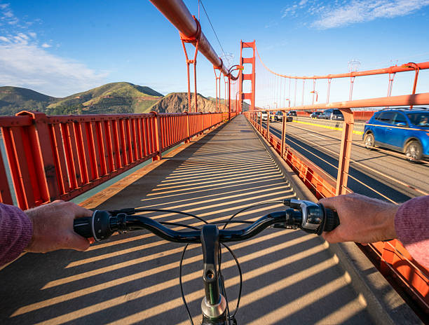 istock Bicycle journey across Golden Gate Bridge 2223055965