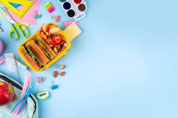 istock Back to school. Healthy school meal background 2223057375