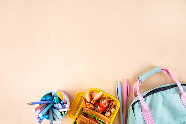 istock Back to school. Healthy school meal background 2223057569