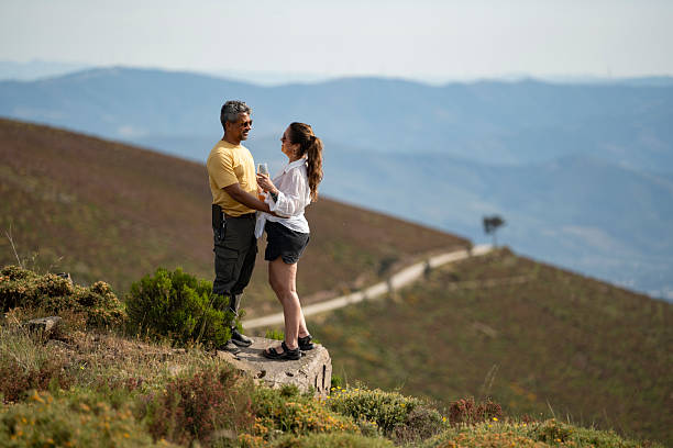istock Couple on a cliff in Serra da Estrela 2223064522